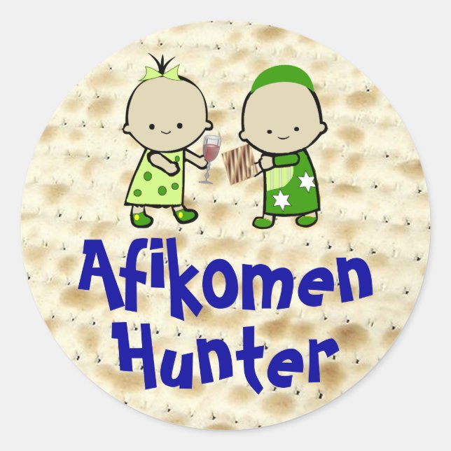 Afikomen Hunter Stickers (Front)