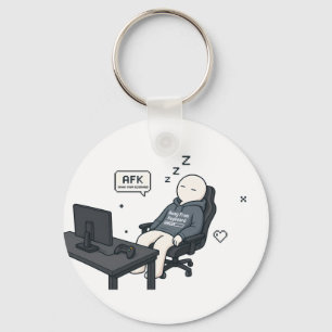 AFK Away From Keyboard Funny Gamer Meme Key Ring