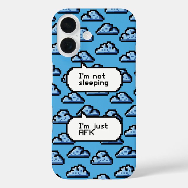 AFK Clouds – Retro Pixel Phone Case-Mate iPhone Case (Back)