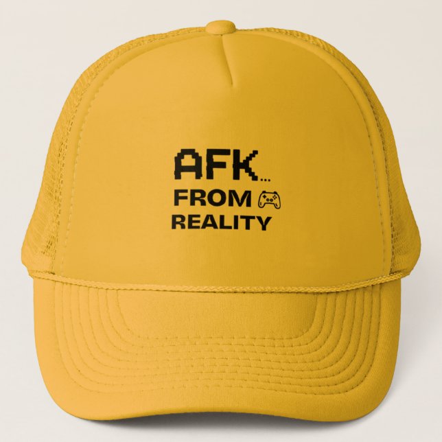 AFK from realiy cool and funny Trucker Hat (Front)
