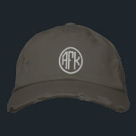 AFK Personalizable Monogram Embroidered Hat<br><div class="desc">AFK embroidered on a hat. Well,  you probably didn't need to shout,  but at least now everyone will know you're away from your keyboard.</div>