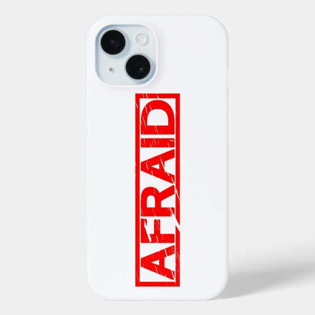 Afraid Stamp Case-Mate iPhone Case (Back)