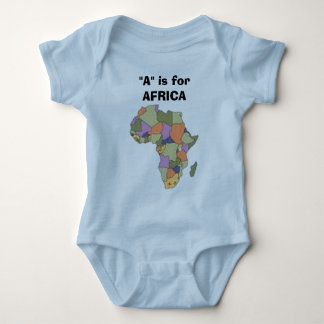 AFRICA2, "A" is for AFRICA Baby Bodysuit