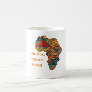 Africa 10 Dreams 2026 Soccer Fan Personalised Mug