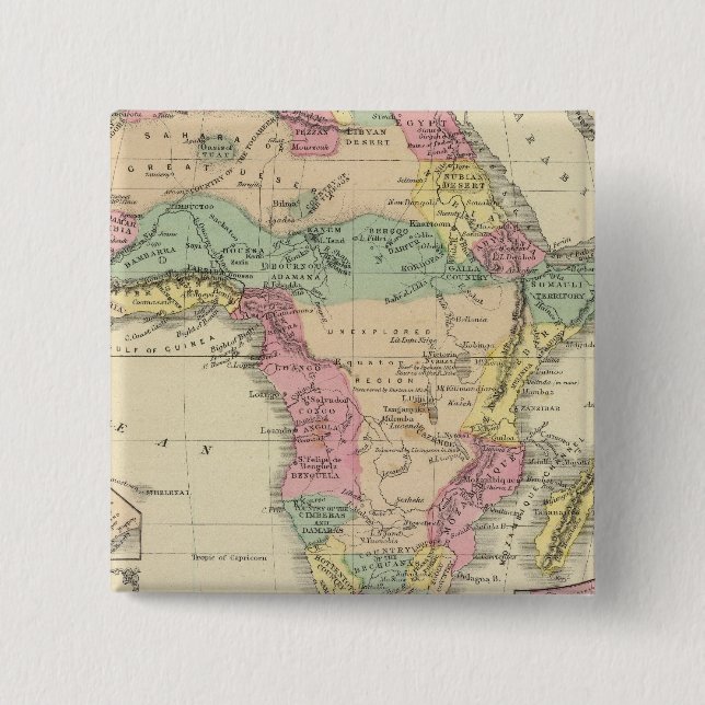 Africa 13 15 cm square badge (Front)
