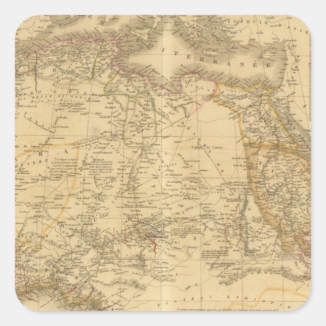 Africa 14 square sticker (Front)