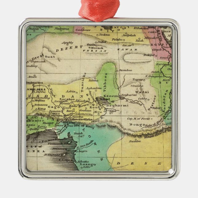 Africa 16 metal tree decoration (Front)