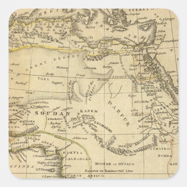 Africa 17 square sticker (Front)