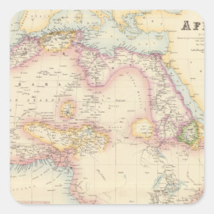 Africa 19 square sticker