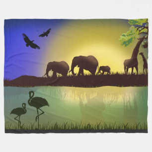 Africa 1 fleece blanket