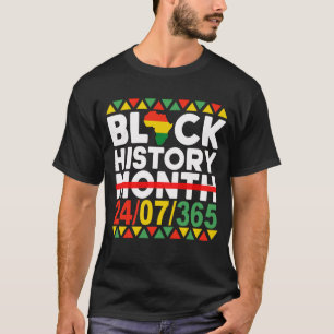 Africa 24/07/365 Black History Month T-Shirt