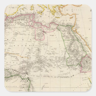 Africa 24 square sticker