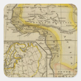 Africa 27 square sticker