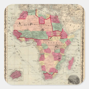 Africa 30 square sticker