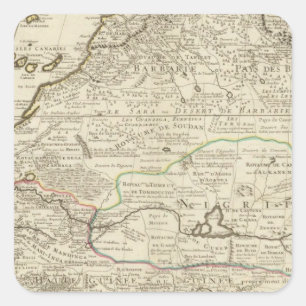 Africa 32 square sticker