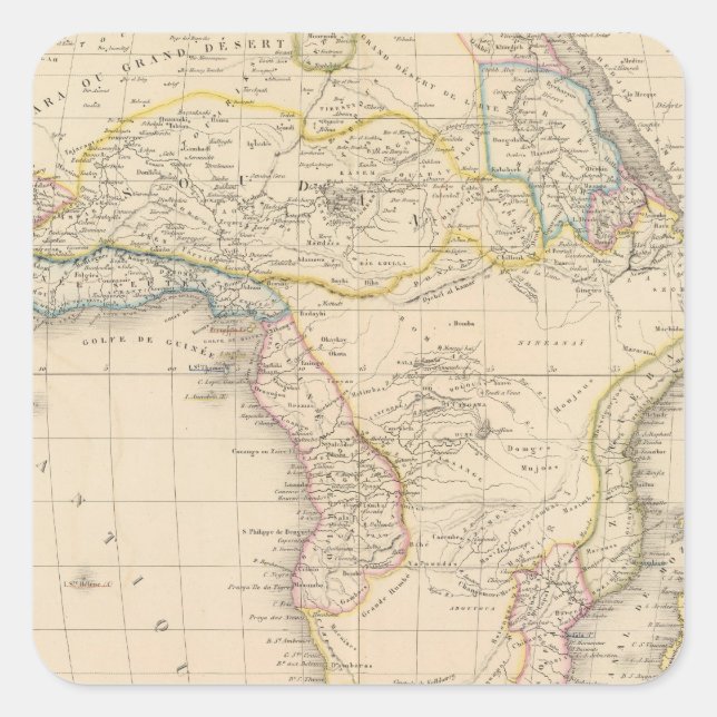 Africa 34 square sticker (Front)