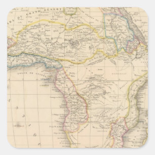Africa 34 square sticker