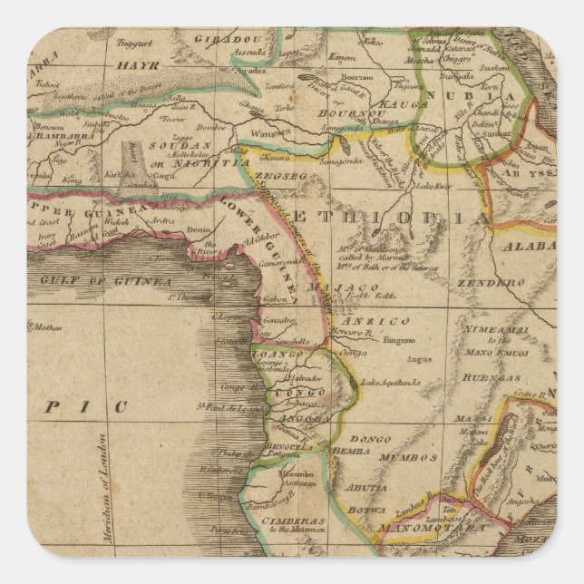 Africa 41 square sticker (Front)