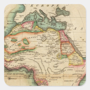 Africa 43 square sticker