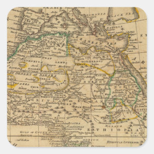 Africa 45 square sticker