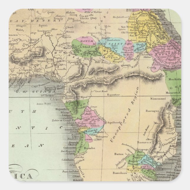 Africa 46 square sticker (Front)