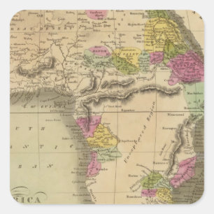 Africa 48 square sticker
