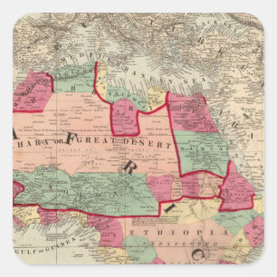 Africa 49 square sticker