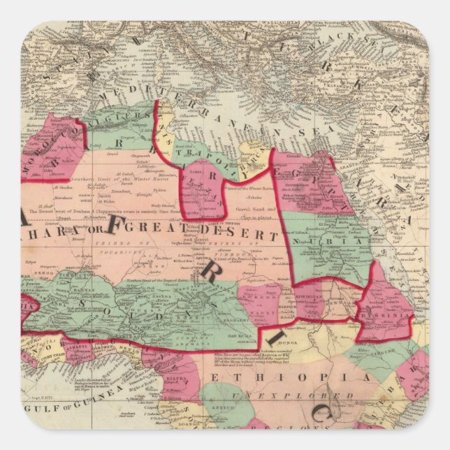 Africa 49 square sticker (Front)