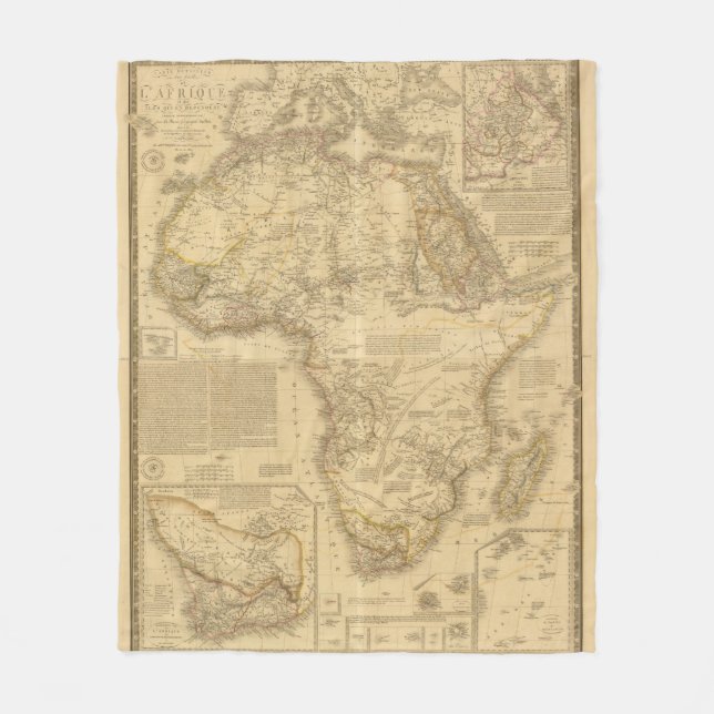 Africa 5 fleece blanket (Front)