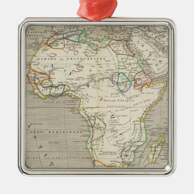 Africa 8 metal ornament (Front)