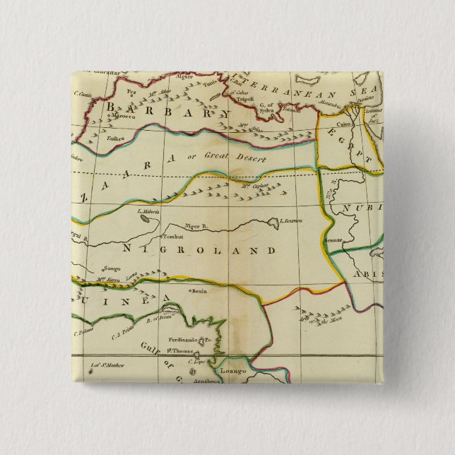 Africa 9 15 cm square badge (Front)