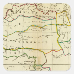 Africa 9 square sticker