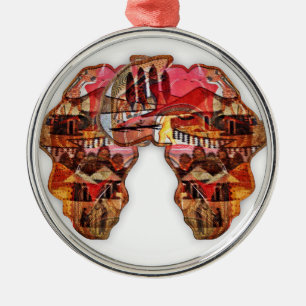 Africa Africa Metal Ornament
