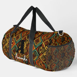 Africa Amhara Ethiopia Geometric Ethnic Pattern 11 Duffle Bag