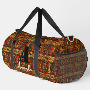 Africa Amhara Ethiopia Geometric Ethnic Pattern 15 Duffle Bag