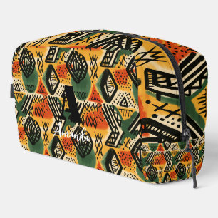 Africa Amhara Ethiopia Geometric Ethnic Pattern 2 Dopp Kit
