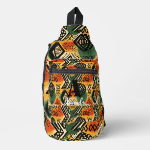 Africa Amhara Ethiopia Geometric Ethnic Pattern 2 Sling Bag