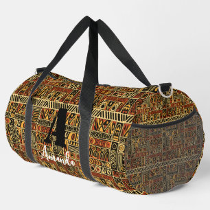 Africa Amhara Ethiopia Geometric Ethnic Pattern 4 Duffle Bag