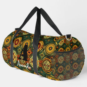 Africa Amhara Ethiopia Geometric Ethnic Pattern 5 Duffle Bag