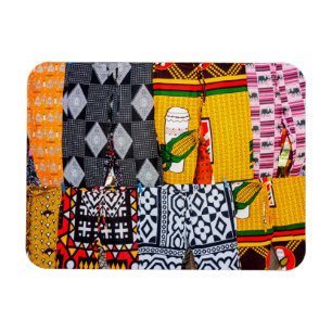 Africa, Angola, Benguela. Brightly Coloured Pants Magnet