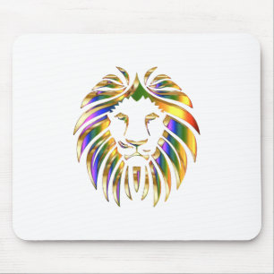 Africa Animal Art Big Cat Lion Chromatic Colourful Mouse Pad