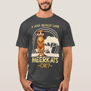 Africa Animal Lover Gift Zoo Meerkat T-Shirt