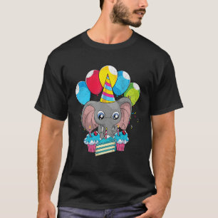 Africa Animal  Zoo Animal Birthday Party Cute Elep T-Shirt