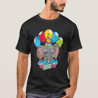 Africa Animal  Zoo Animal Birthday Party Cute Elep T-Shirt