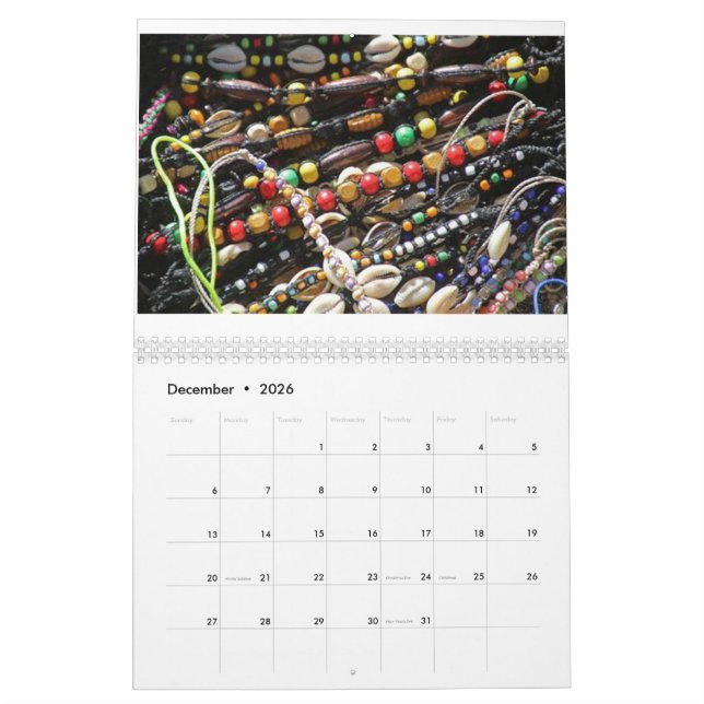 Africa Art Colander With Beautiful Pictures Calendar (Dec 2026)