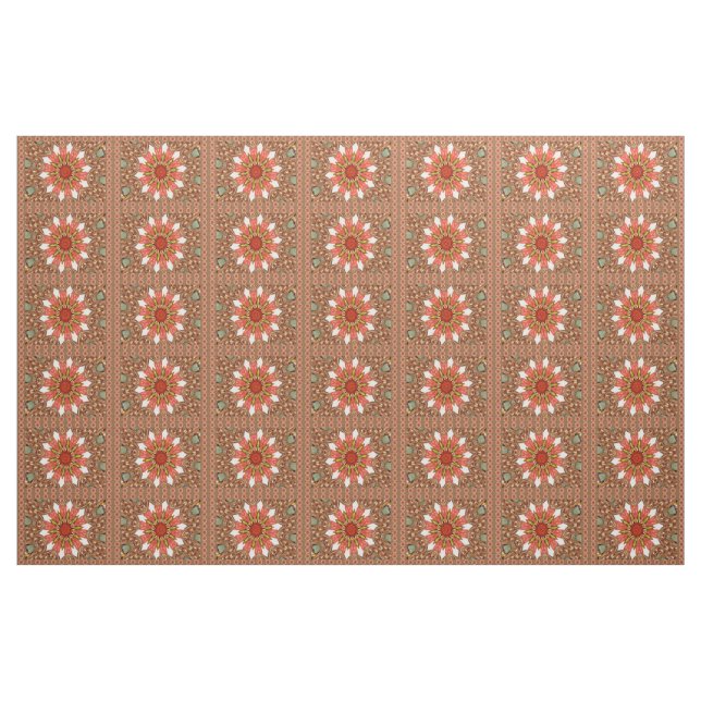 Africa Asia traditional edgy pattern combed fabric (Fat Quarter)