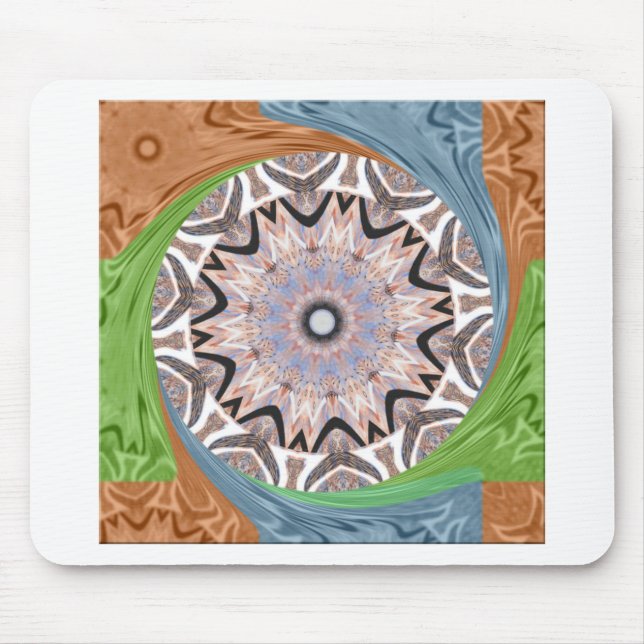 Africa Asia traditional edgy pattern Mouse Pad (Front)