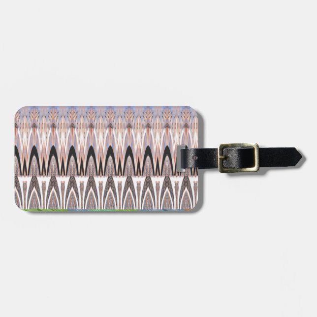 Africa Asia traditional pattern Luggage Tag (Front Horizontal)