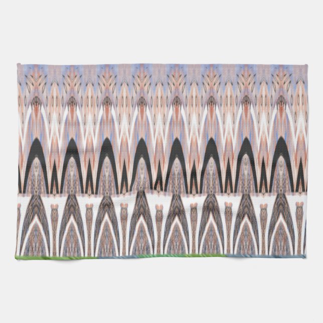 Africa Asia traditional pattern Tea Towel (Horizontal)
