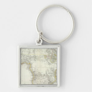 Africa Atlas Map Key Ring